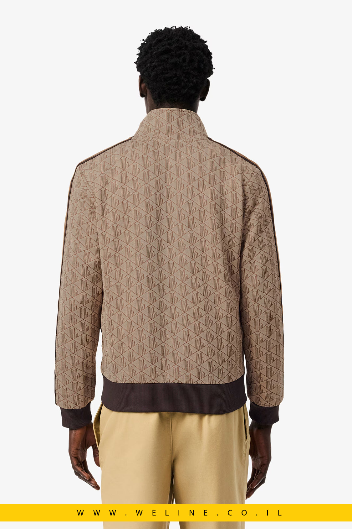 ג’קט ספורט Paris Zip-Up Jacquard לגברים Lacoste
