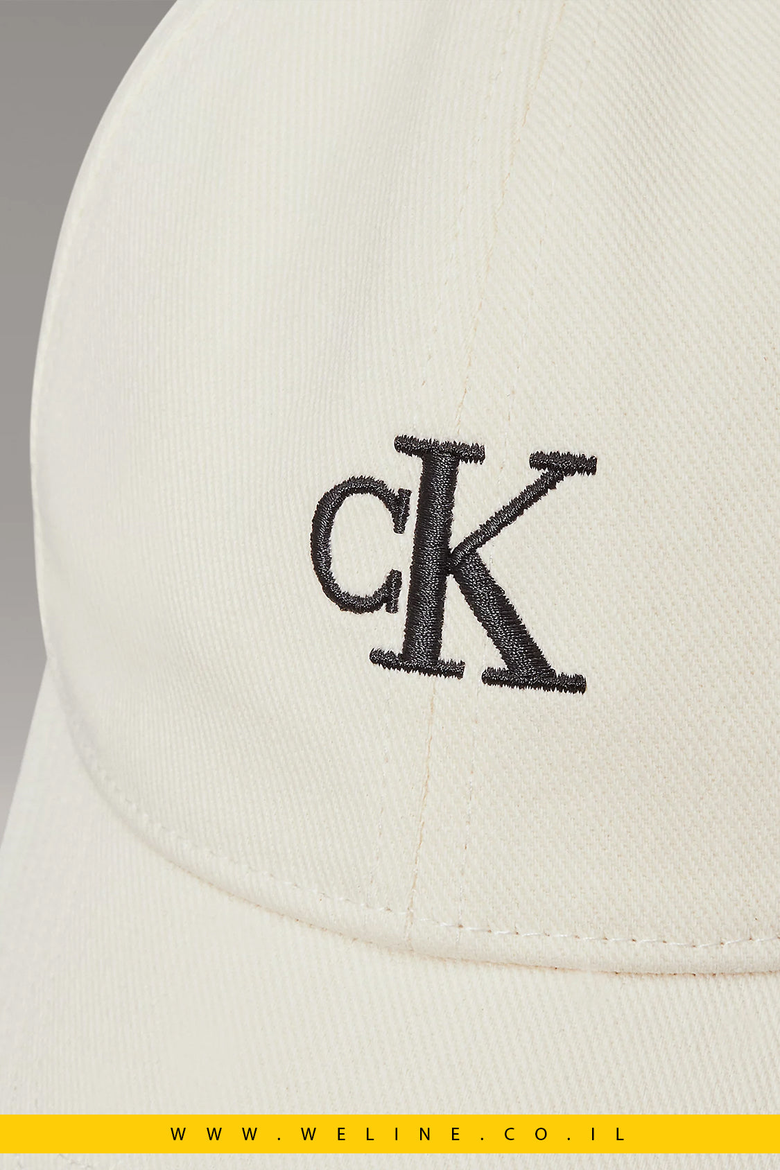 כובע טוויל ממותג עם לוגו רקום – Calvin Klein