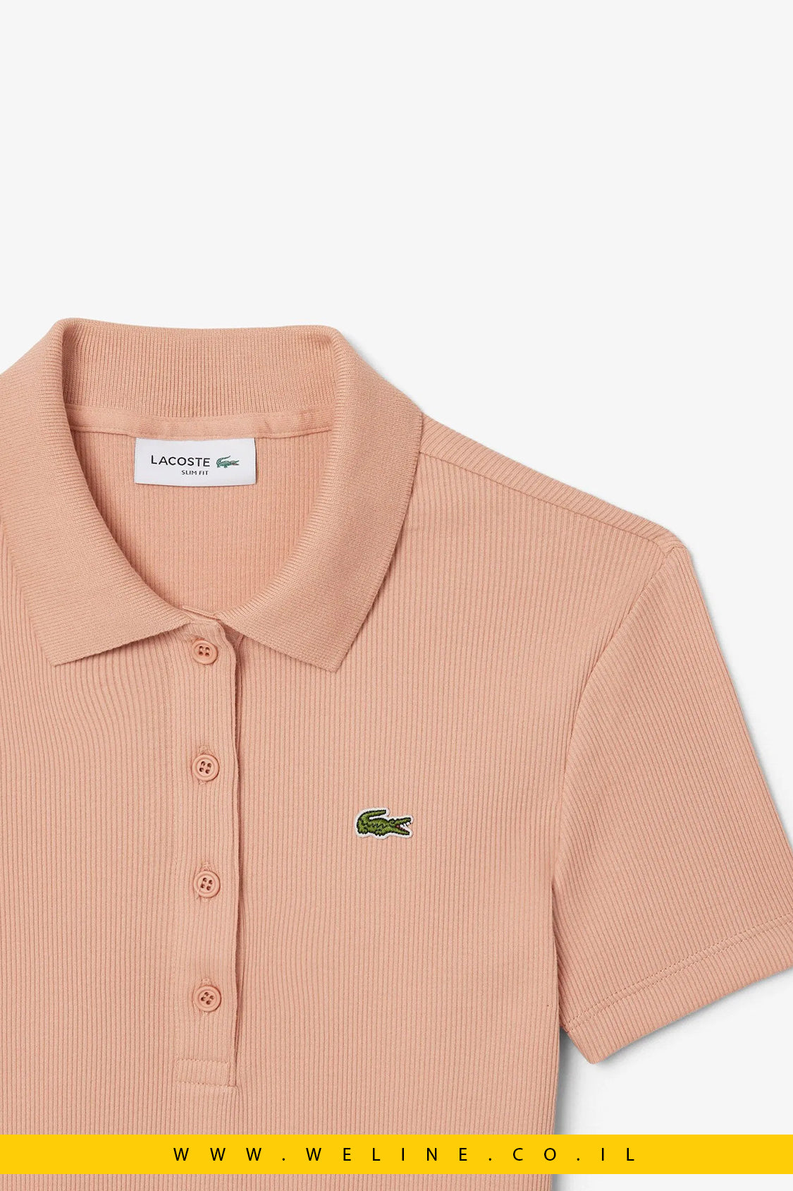 פולו נשים דגם L.12.D בגזרה צמודה – Lacoste