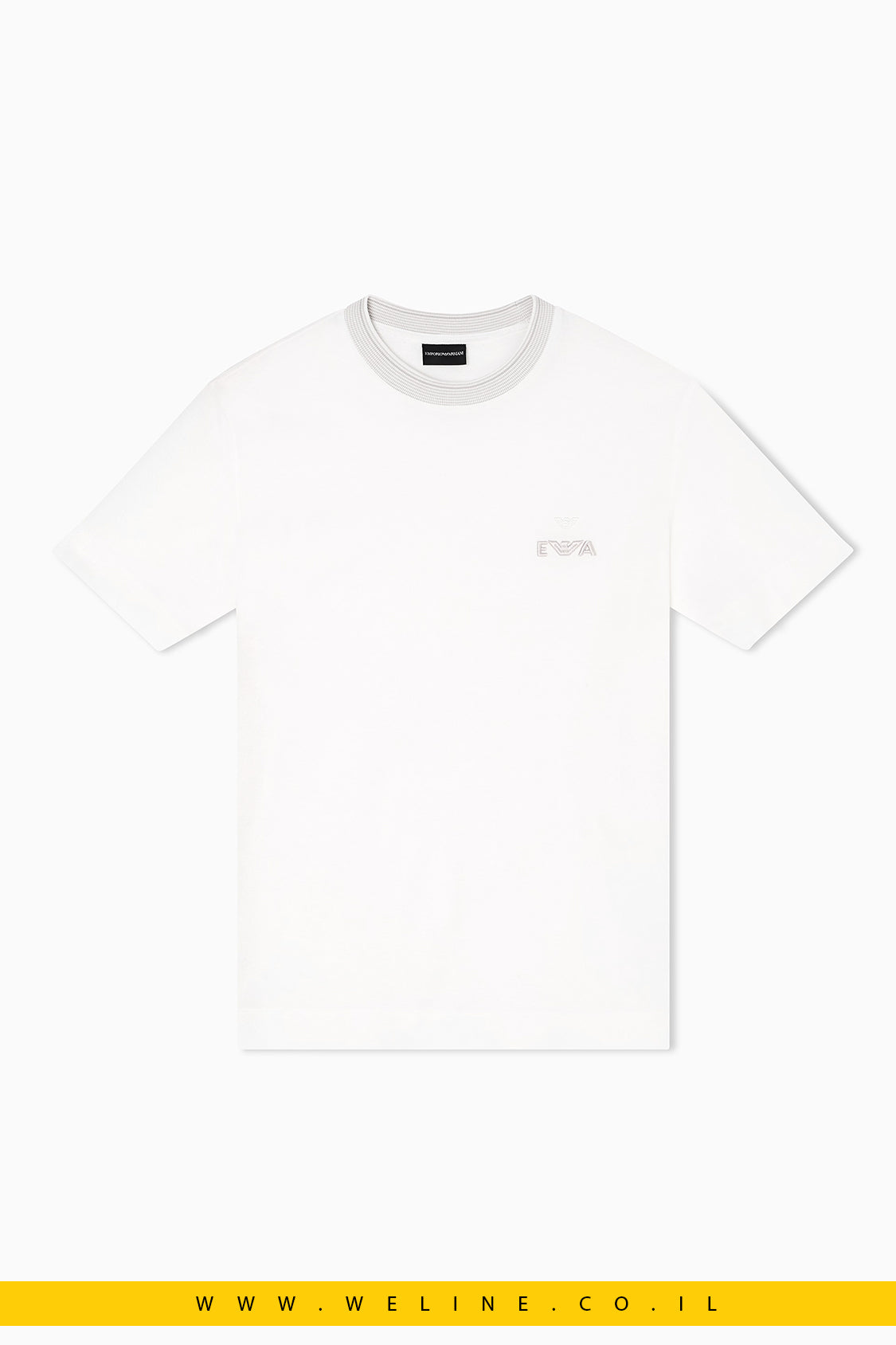 חולצת T פיקה ASV עם רקמת EA מובלטת Emporio Armani