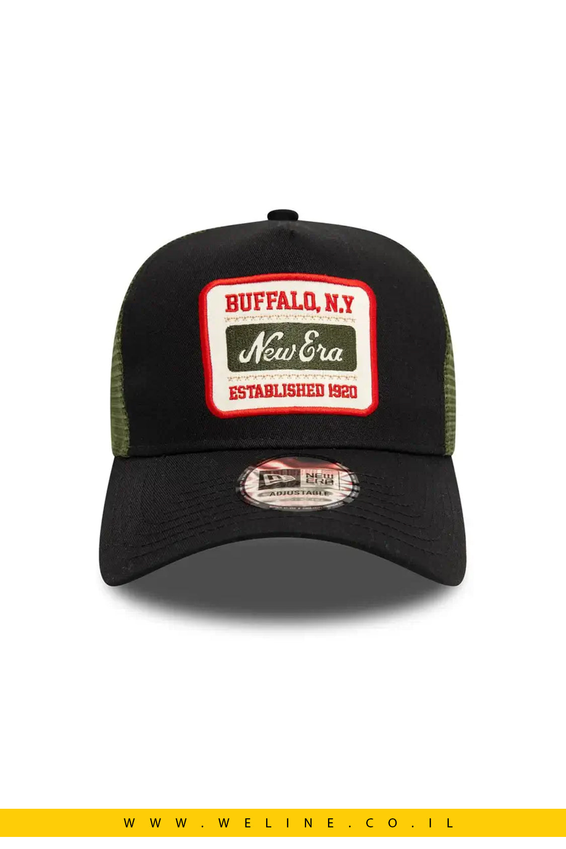 ניו ארה כובע רשת – NEW ERA New Era Patch Black 9FORTY A-Frame Trucker Adjustable Cap