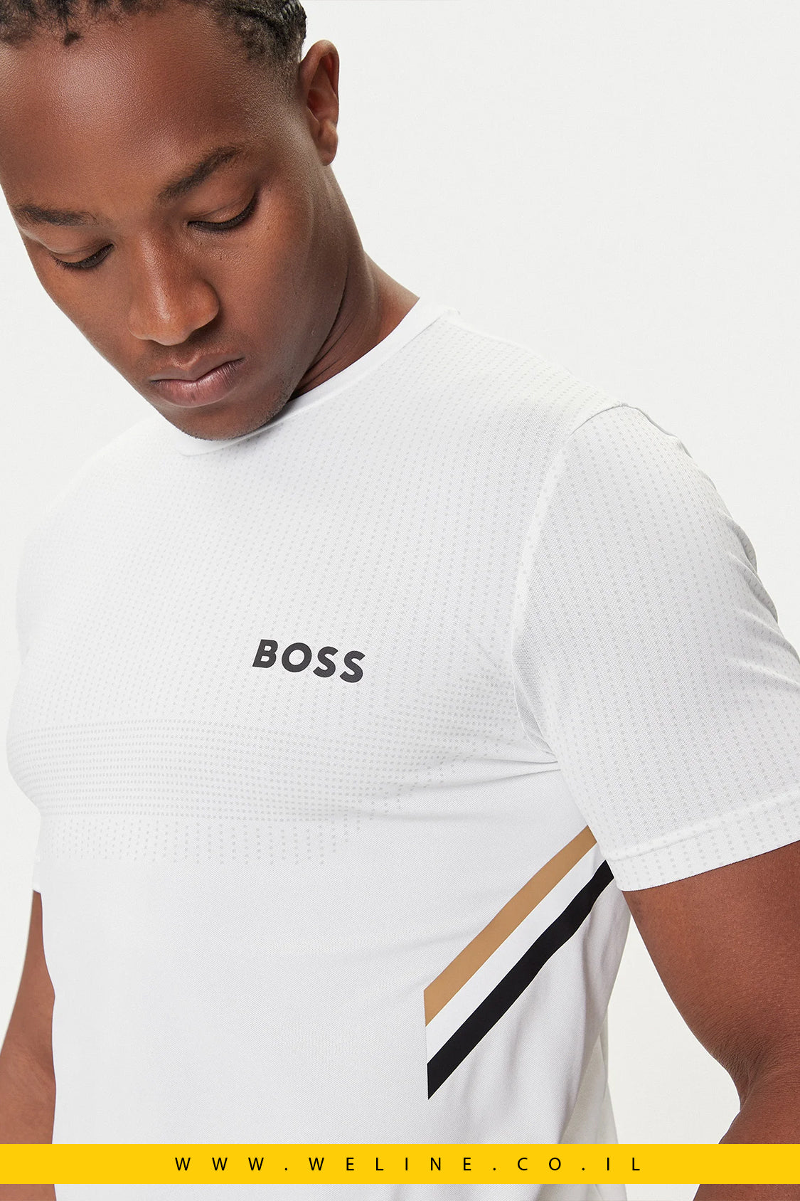 חולצת טי טכנית לגברים בגזרת Slim Fit | BOSS Tech TOC