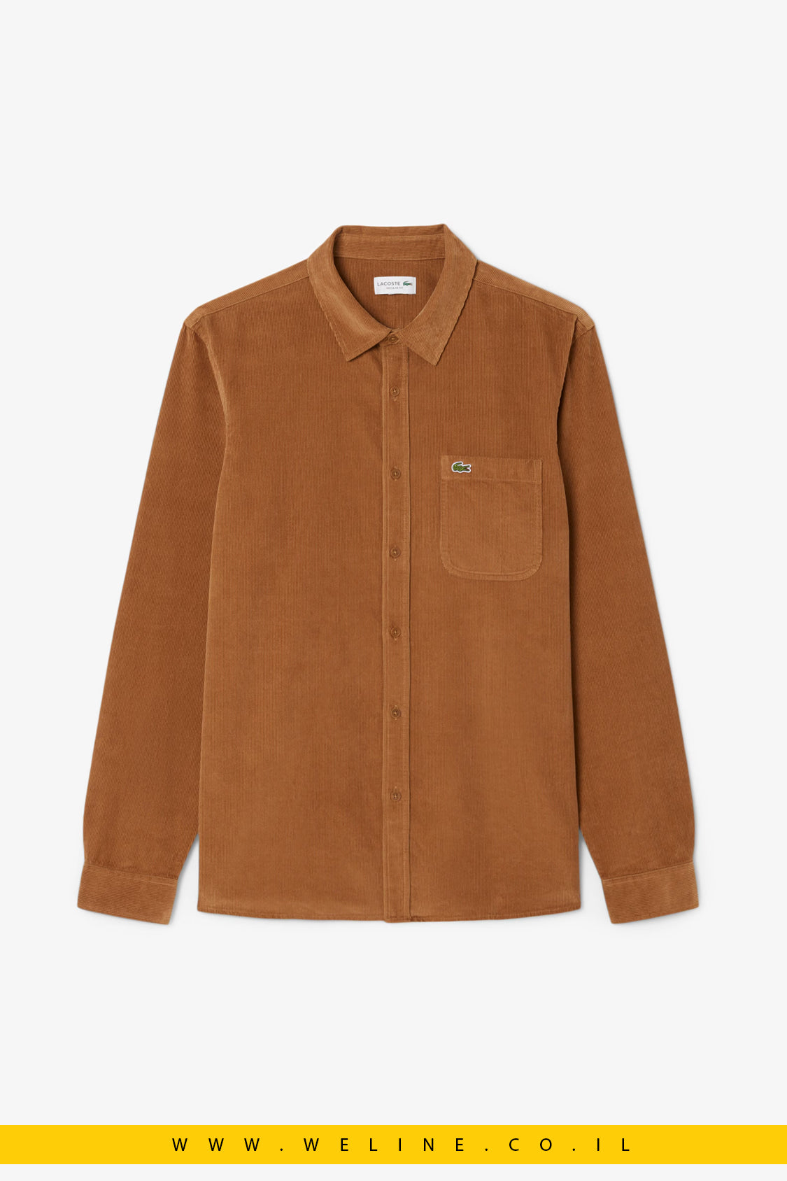 חולצת קורדורוי לגברים – Lacoste