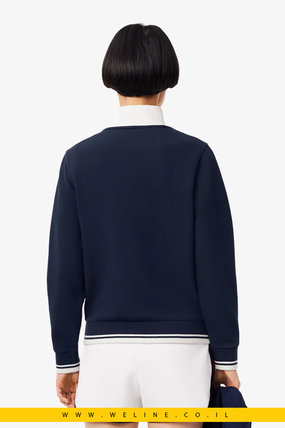 סווטשירט נשים טניס Heritage עם הגנה מקרינת UV – Lacoste