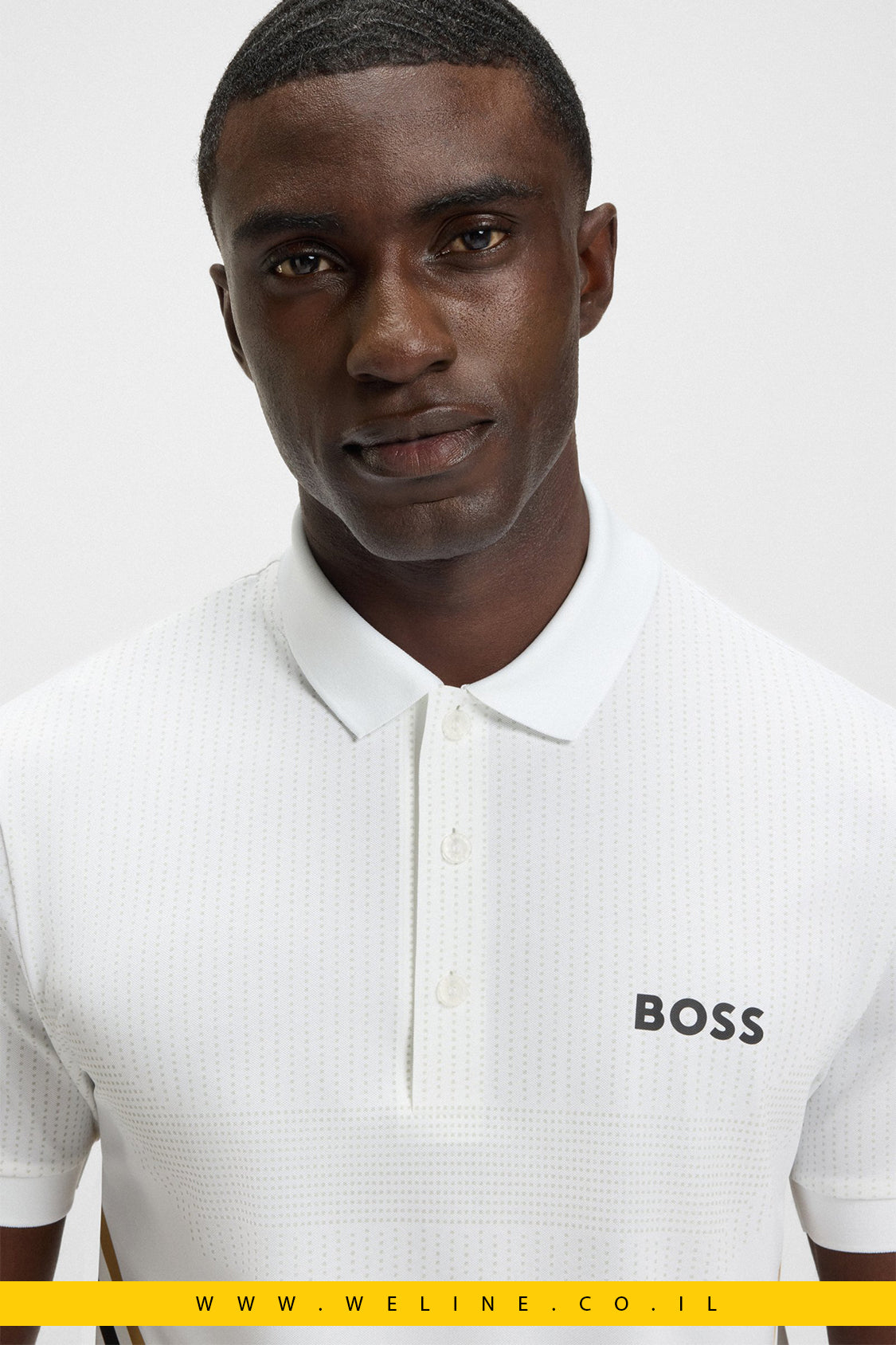 חולצת פולו לגברים בגזרת Slim Fit עם נידוף לחות | BOSS PAULE TOC