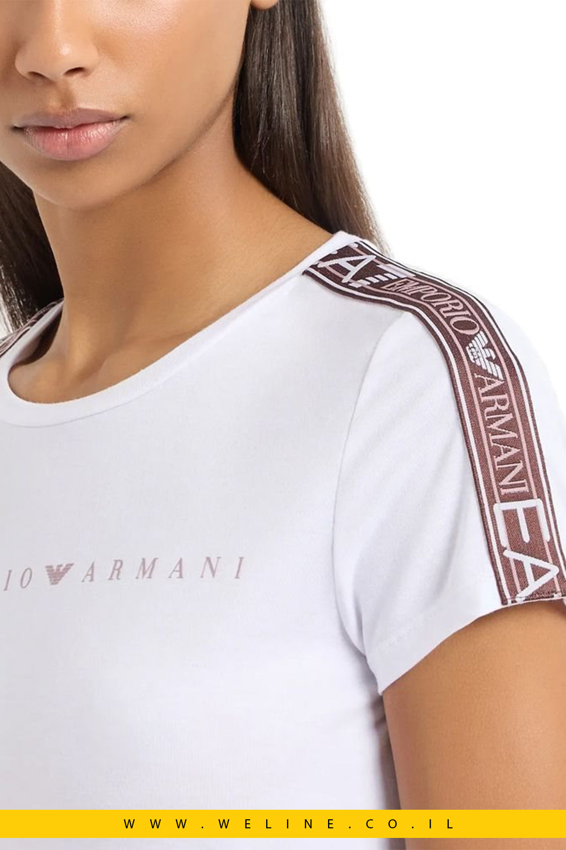 חולצת T לנשים Emporio Armani לבנה