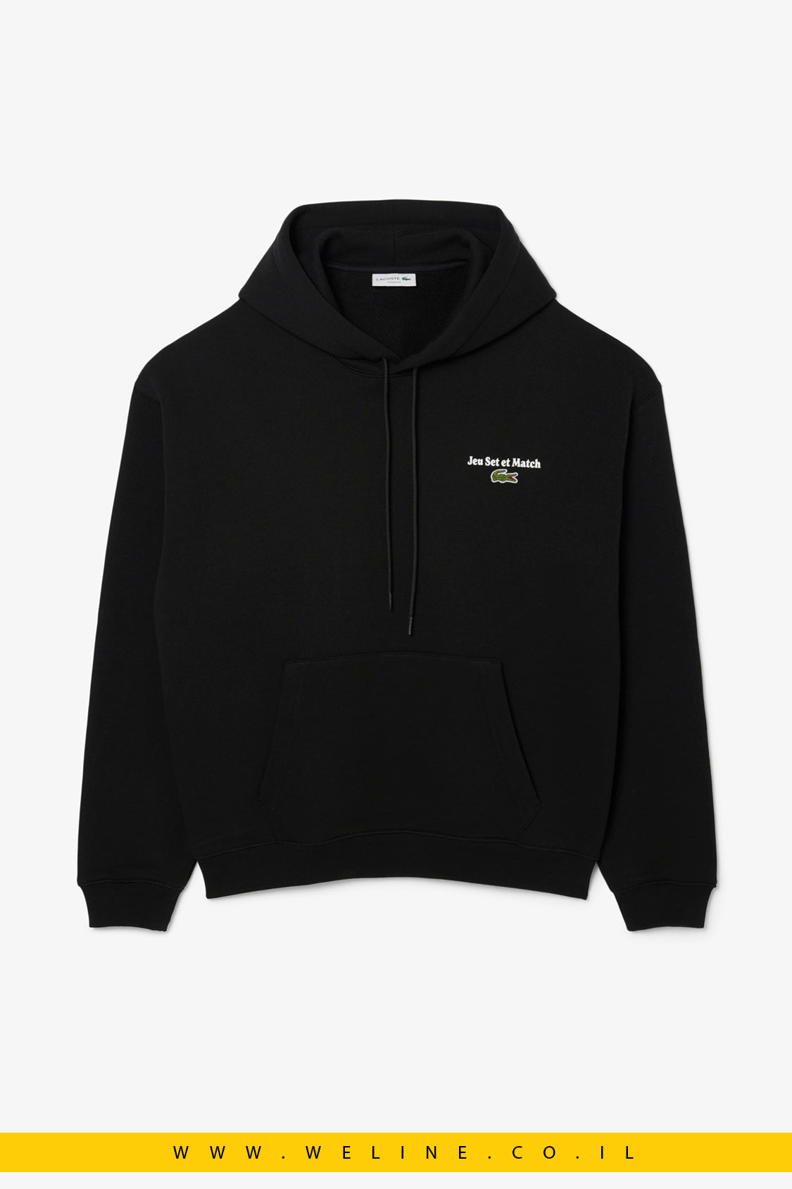 קפוצ'ון פליז מודפס לגברים Lacoste