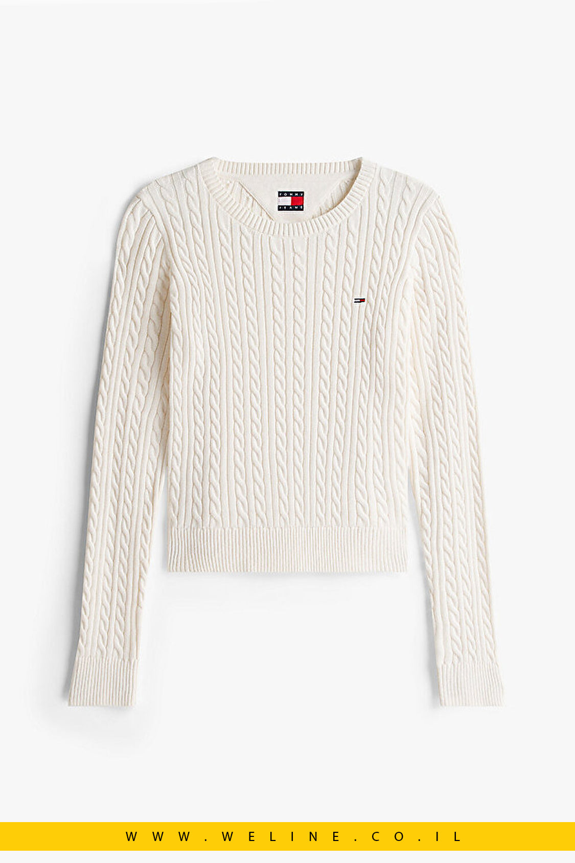 סוודר נשים Cable Essential – Tommy Jeans