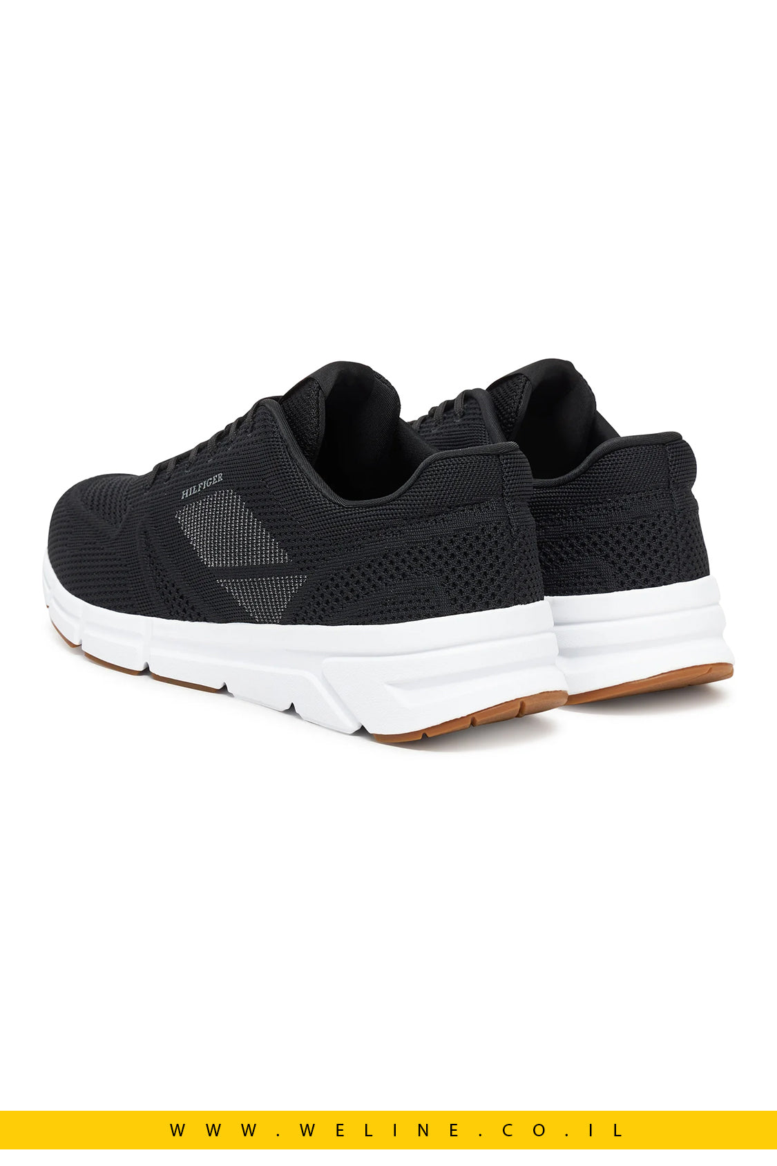 סניקרס לגברים Modern Comfort Run Knit בצבע שחור - Tommy Hilfiger