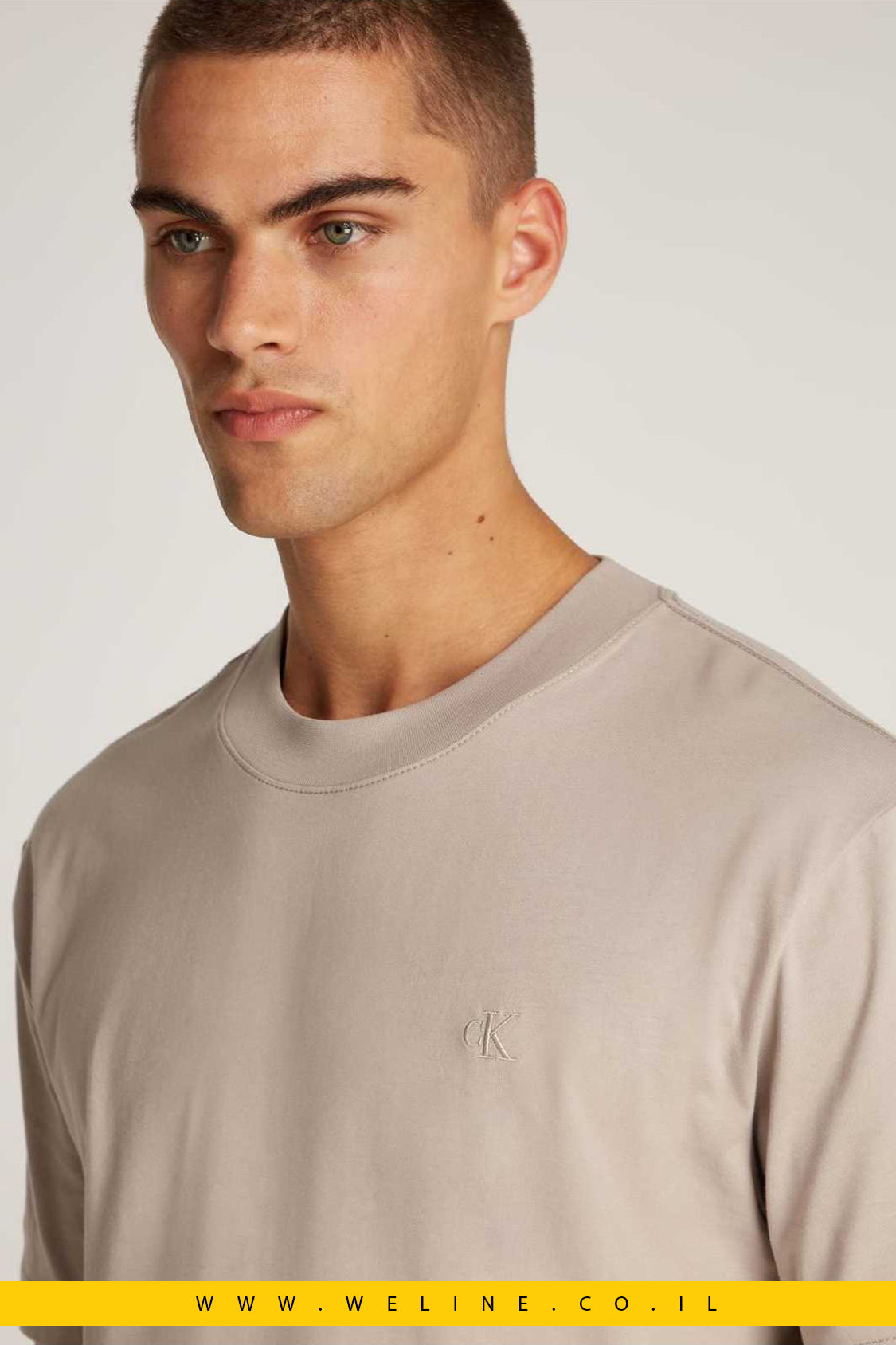 חולצת טי דו-גוונית עם הדפס נוף – Calvin Klein Jeans