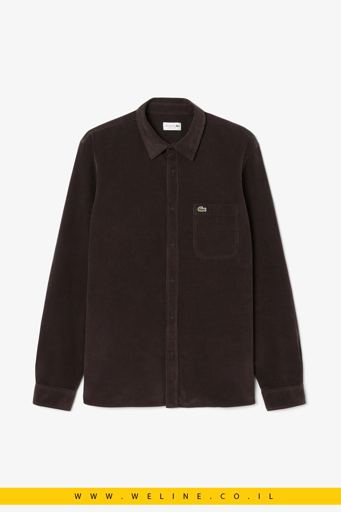 חולצת קורדורוי לגברים – Lacoste Regular Fit