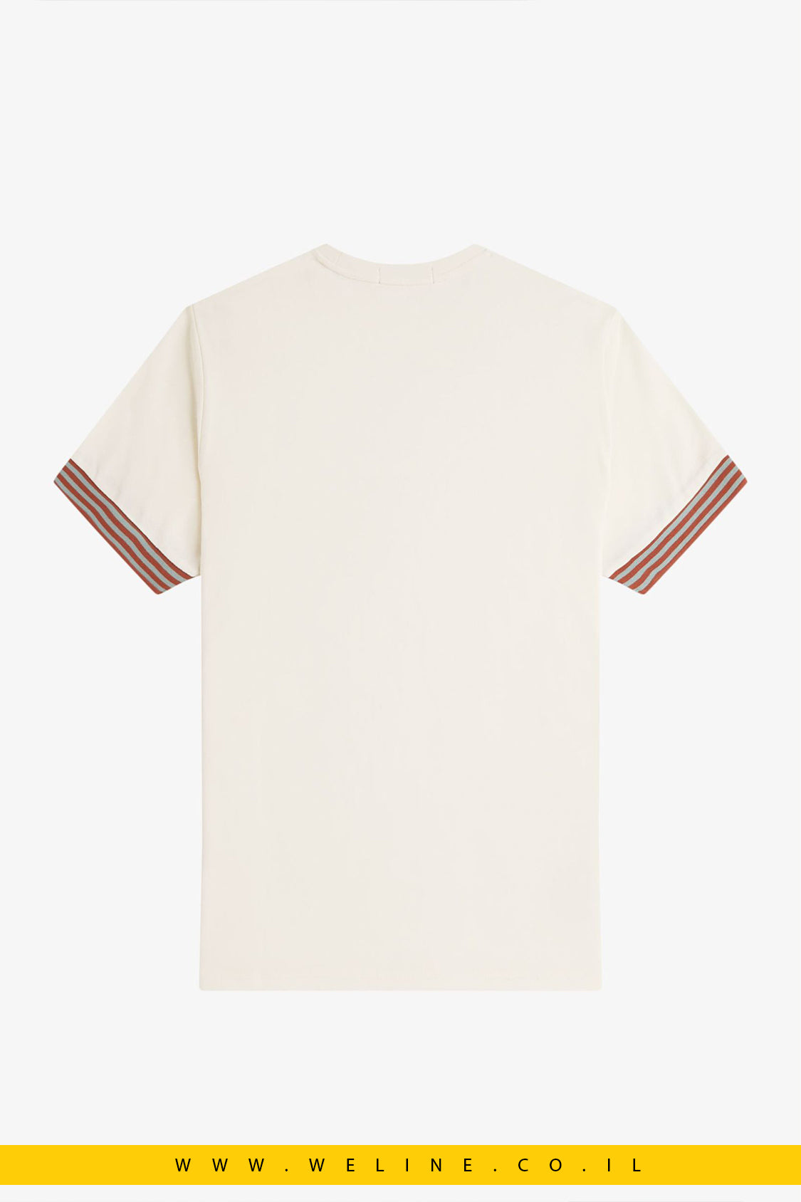 חולצת טי לגברים עם פסי קצה – Fred Perry