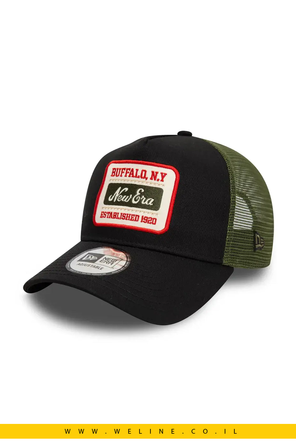 ניו ארה כובע רשת – NEW ERA New Era Patch Black 9FORTY A-Frame Trucker Adjustable Cap