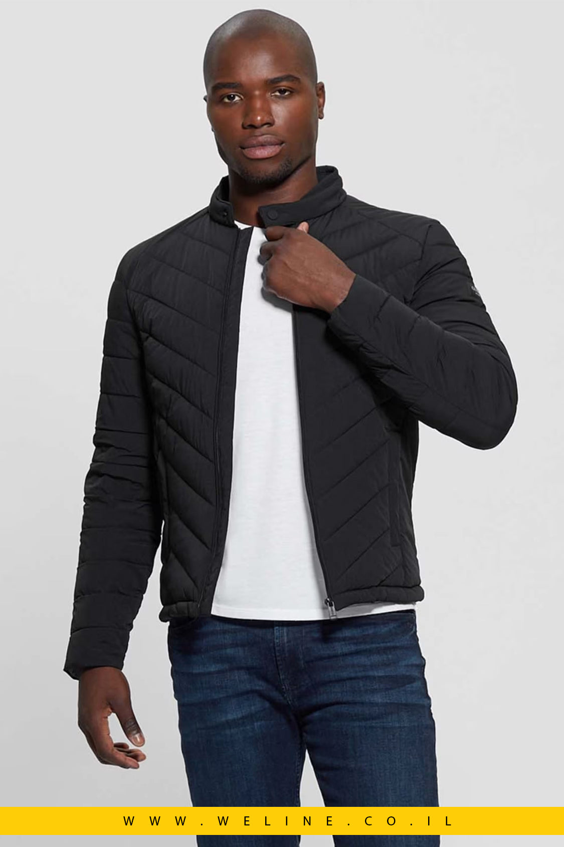 מעיל מרופד לגברים – Eco Stretch Nylon Padded Jacket