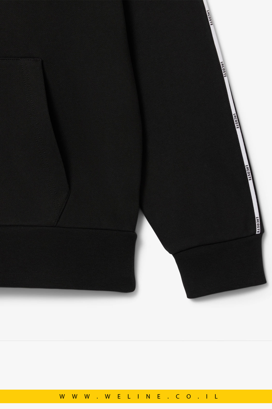 סווטשירט ממותג Classic Fit לגברים Lacoste