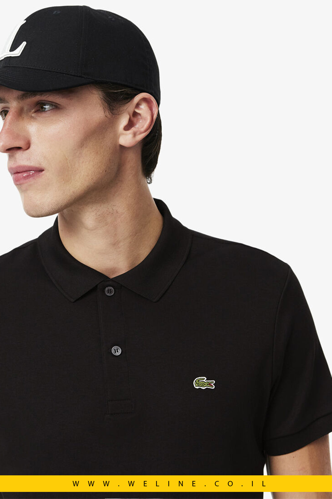 חולצת פולו כותנת פימה לגברים – גזרה רגילה | Lacoste