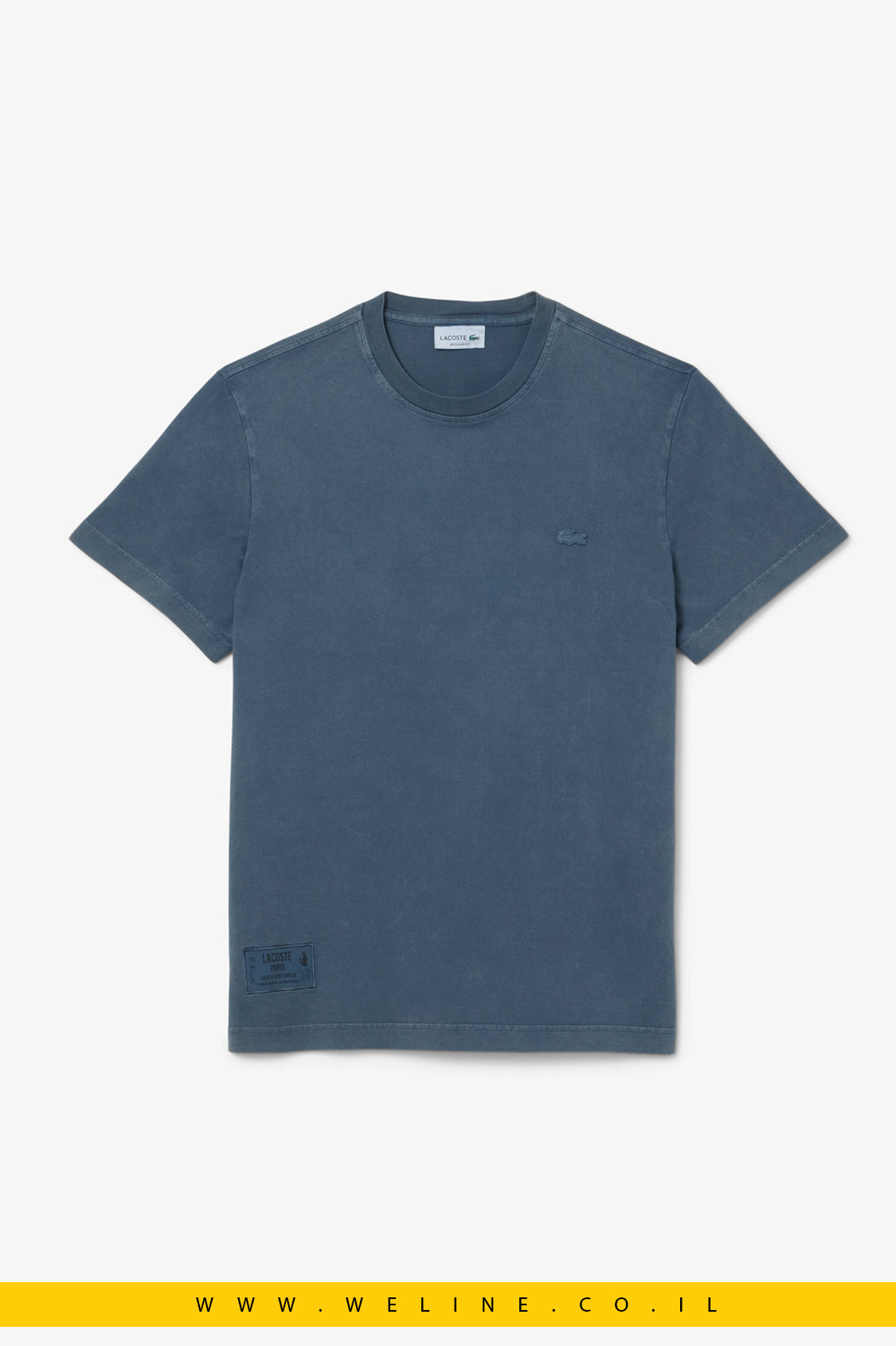 חולצת טי לגברים בגזרת רגילה עם אפקט שטיפה – Lacoste