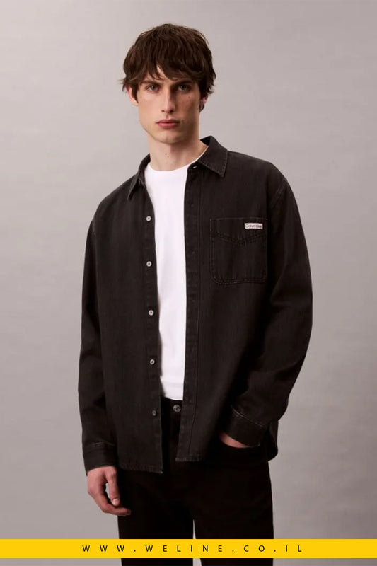 ג׳קט ג׳ינס במראה חולצה – Calvin Klein Jeans