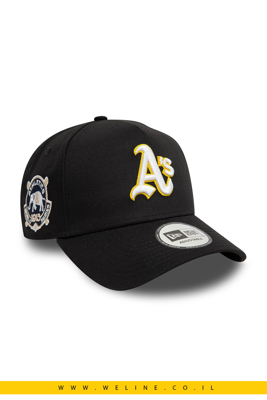 כובע 9FORTY A-Frame שחור של Oakland Athletics - World Series