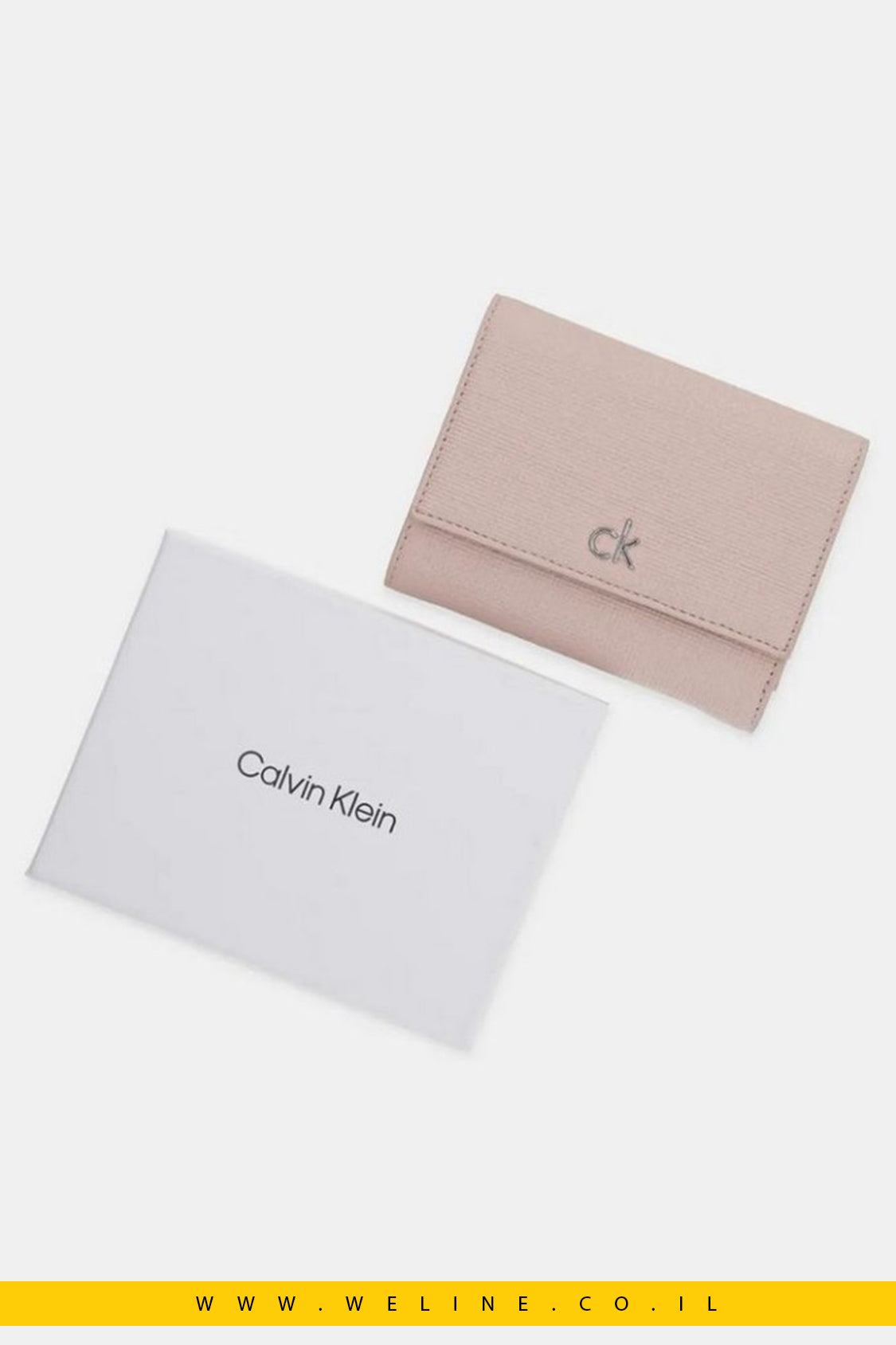 ארנק נשים בינוני Calvin Klein – דגם Daily Trifold בצבע ורוד Rose Dust