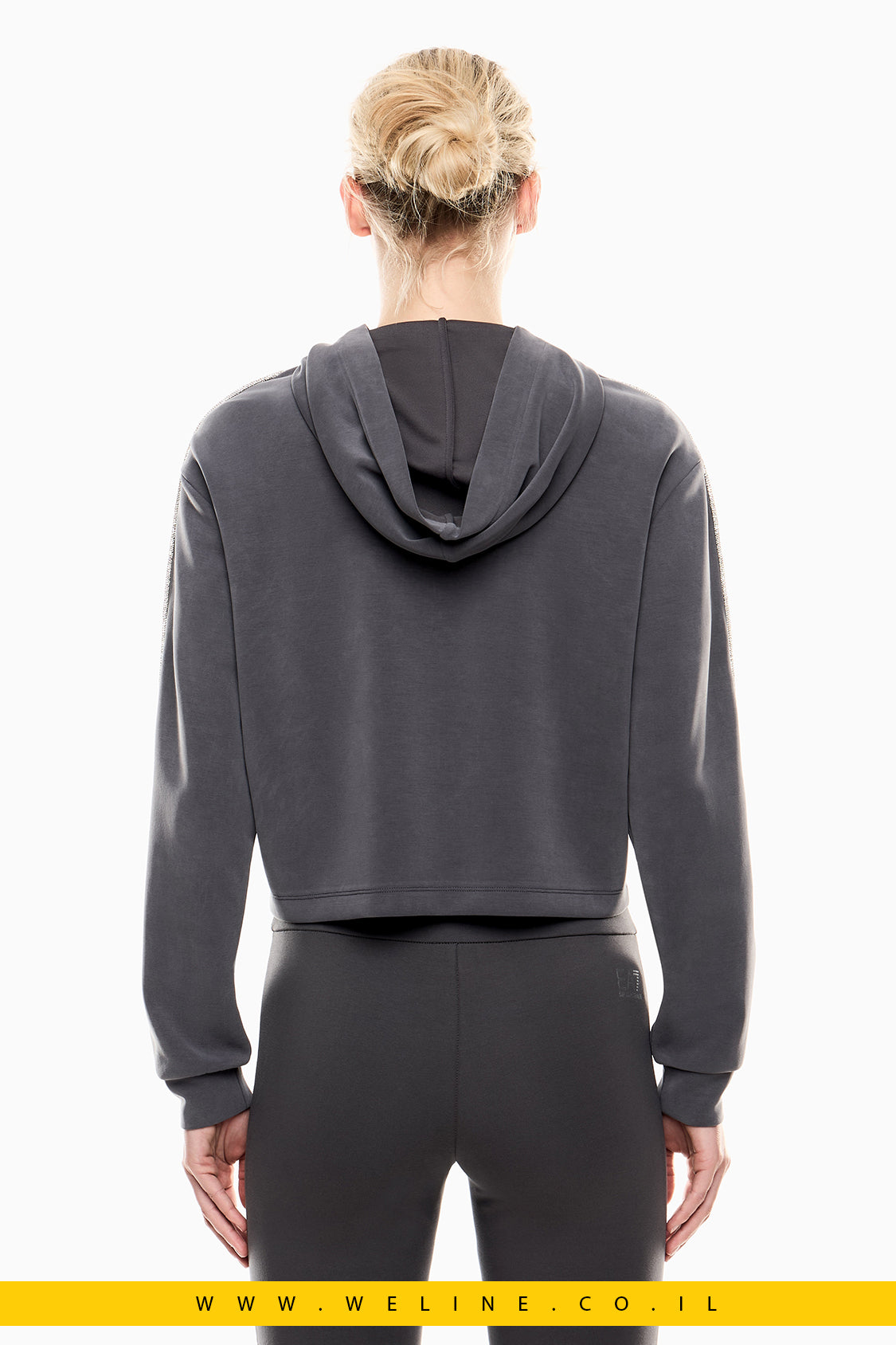 סווטשירט רוכסן נשים – Precious Stretch Modal – EA7 Emporio Armani