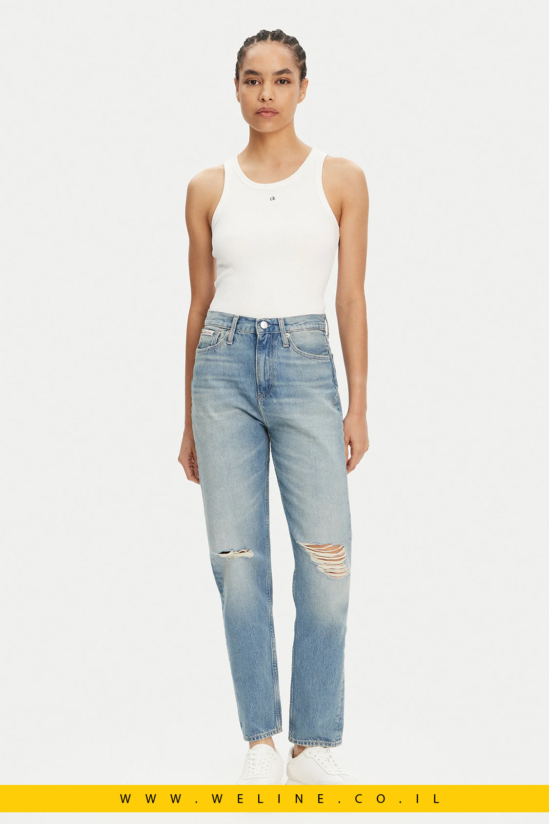 ג'ינס נשים Calvin Klein Jeans Authentic - גזרה ישרה