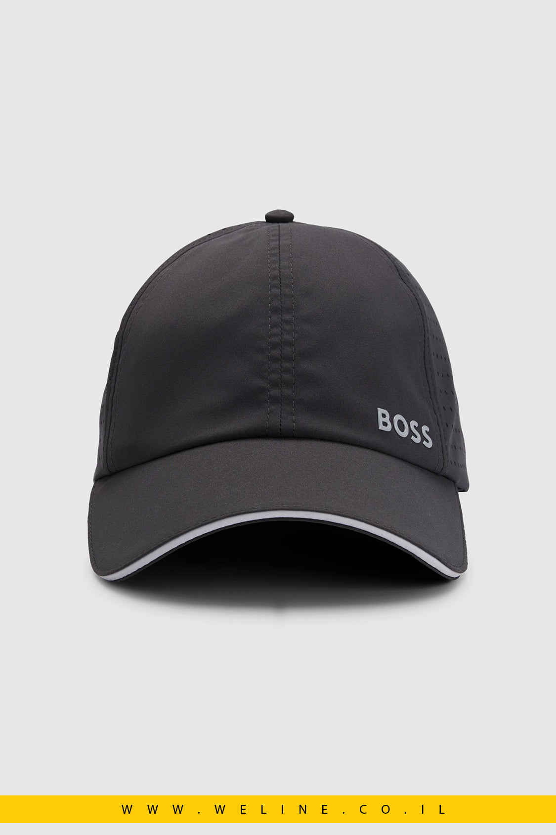 כובע טאפטה לגברים עם דוגמת חיתוך בלייזר – BOSS