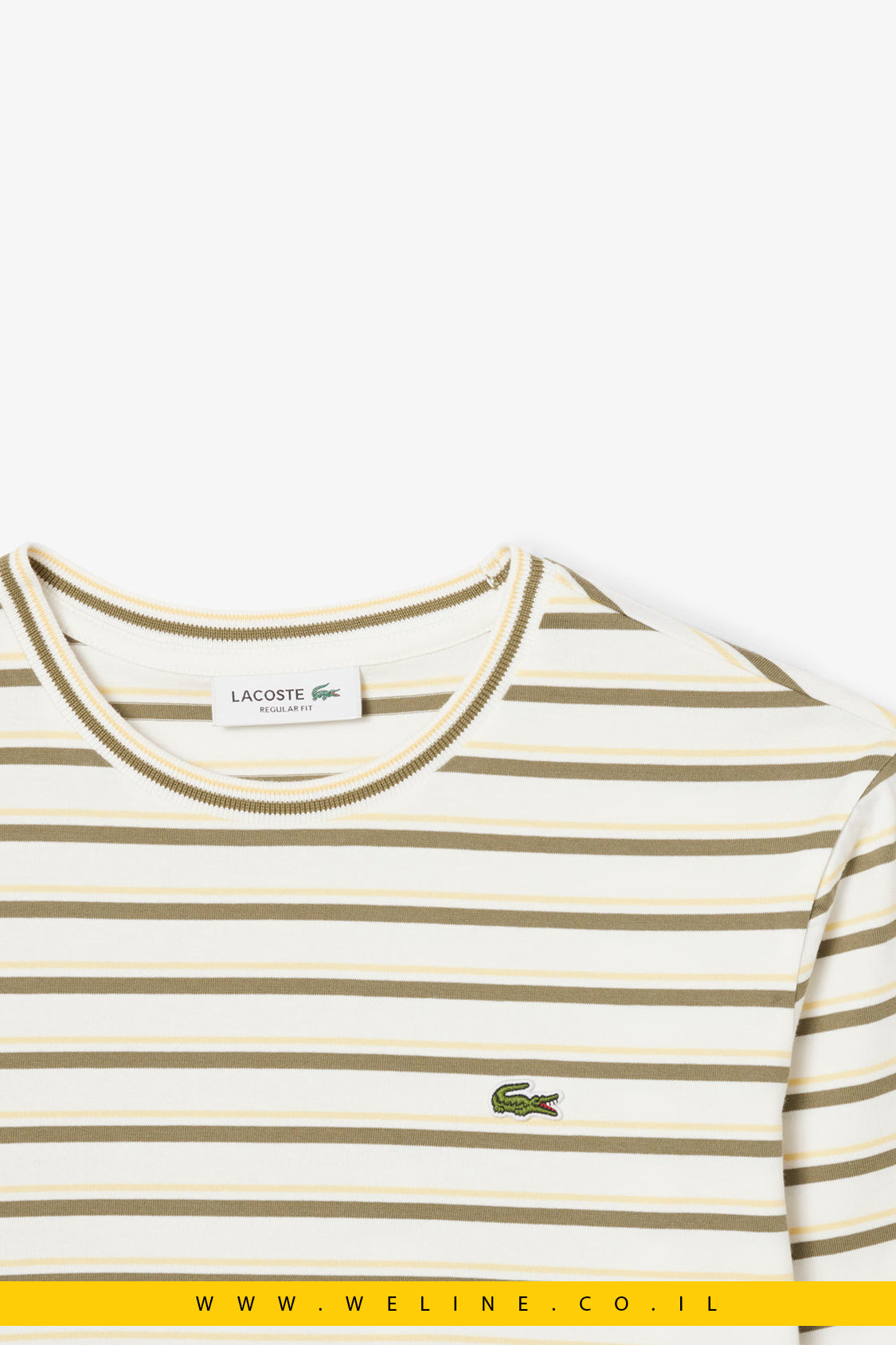 חולצת נשים ארוכת שרוול מפסי ג׳רזי – Lacoste