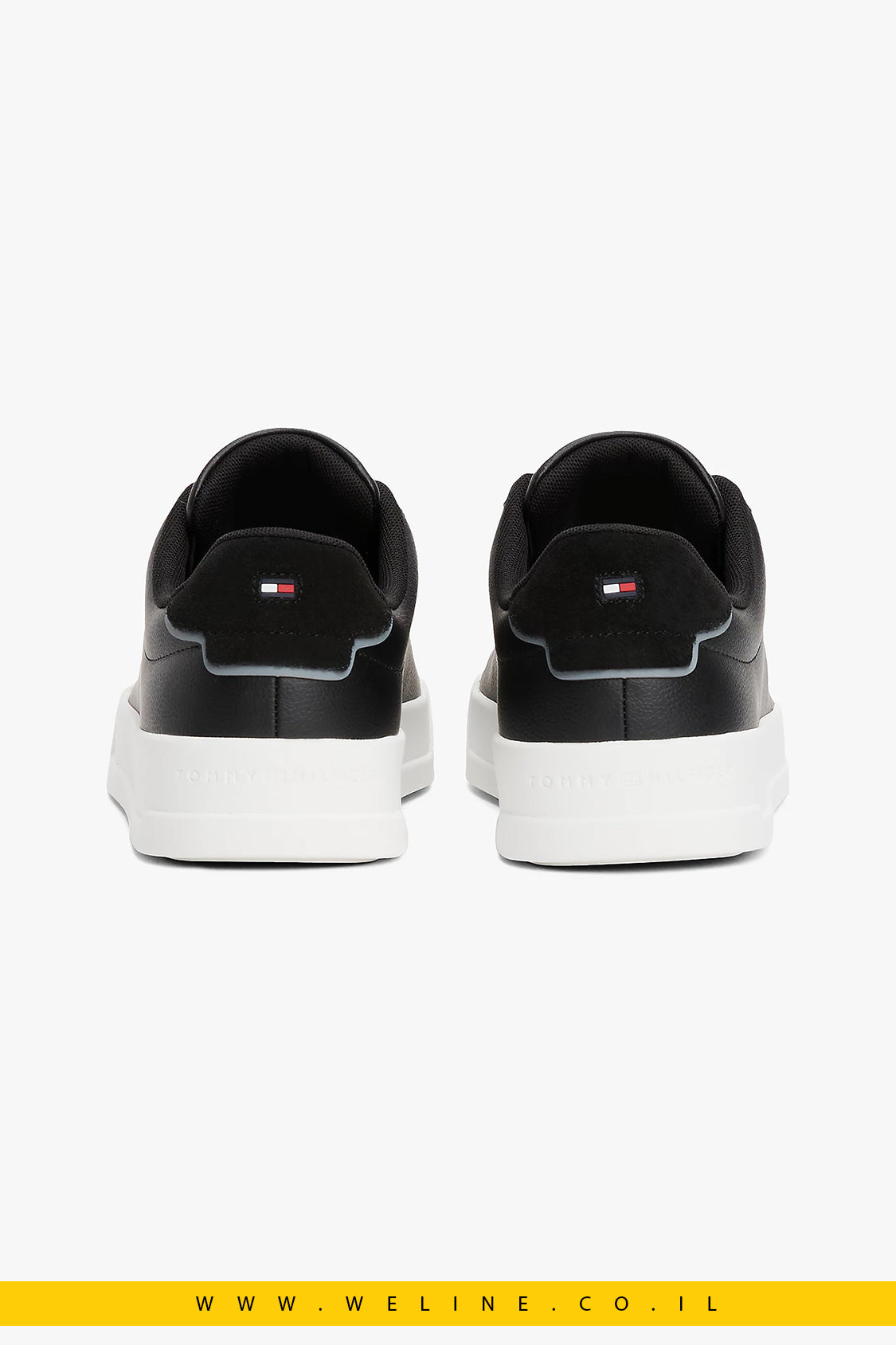 סניקרס עור לגברים עם פאנל קונטרסטי – Tommy Hilfiger