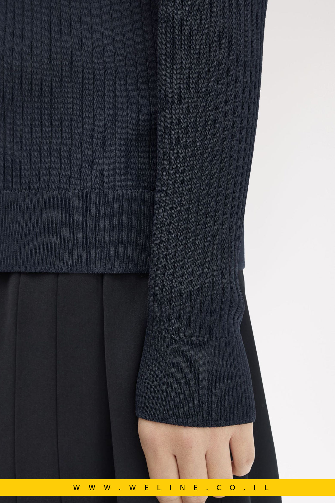 חולצת פולו סרוגה עם מרקם ריב – Fred Perry