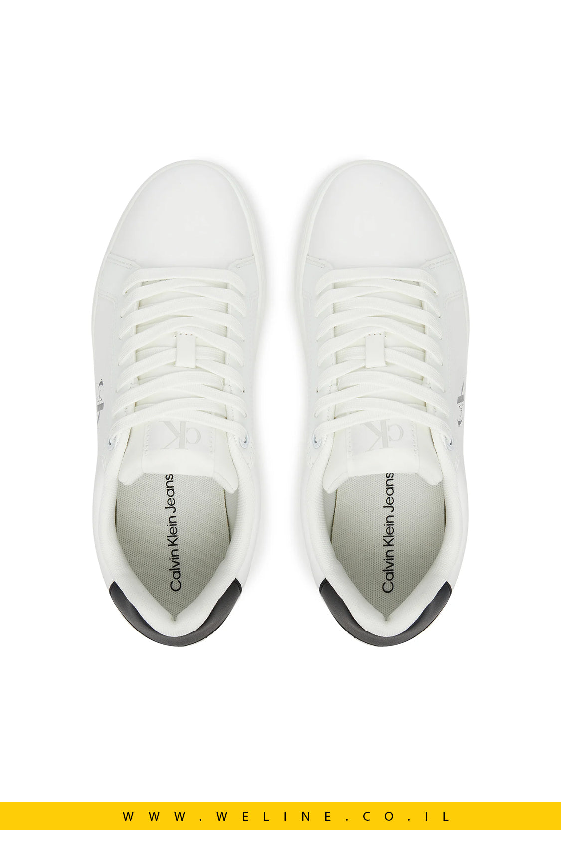 סניקרס עור נשים Calvin Klein Jeans Classic Cupsole – לבן