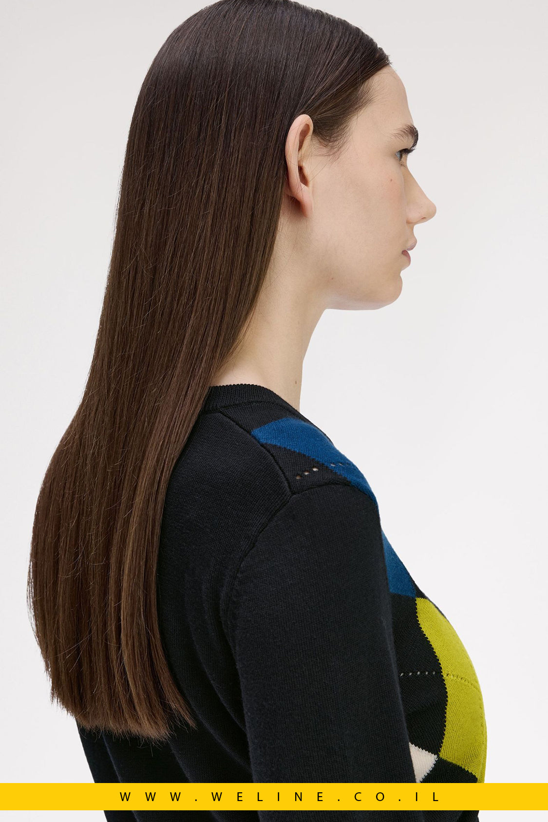 סוודר ארגייל בעיטור Pointelle – Fred Perry