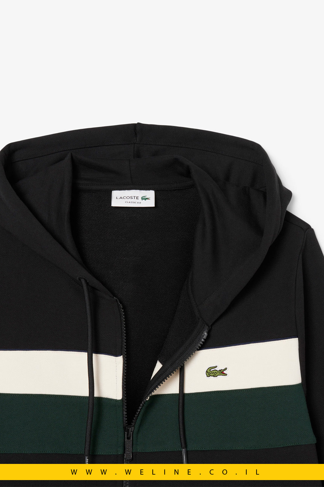 קפוצ'ון רוכסן Colour-Block לגברים Lacoste