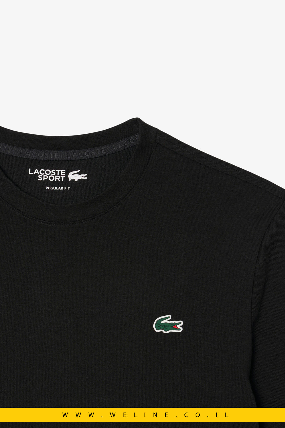 חולצת T ספורט מודפסת Ultra Dry לגברים Lacoste