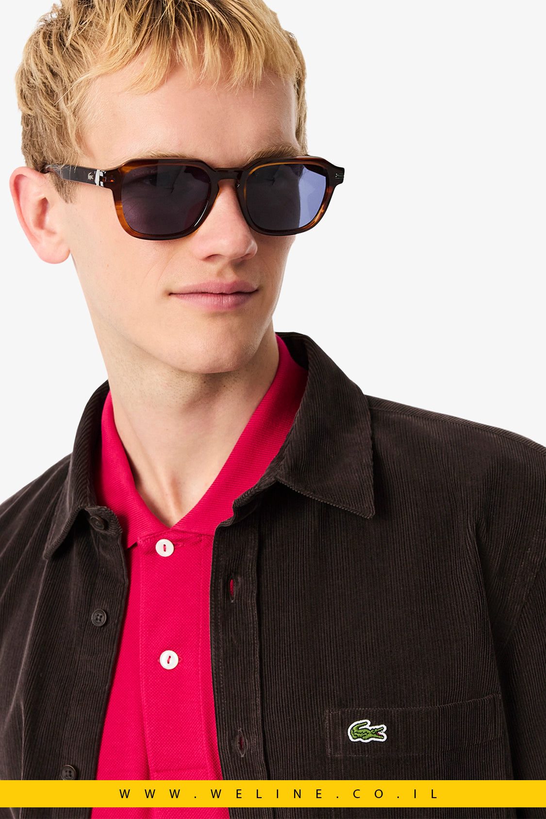 חולצת קורדורוי לגברים – Lacoste Regular Fit