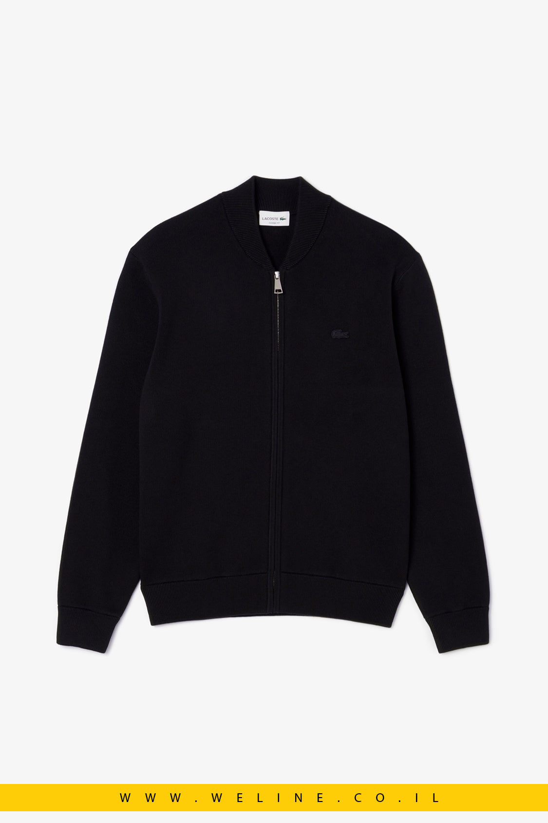 ג׳קט בומבר סרוג מכותנה וצמר – Lacoste