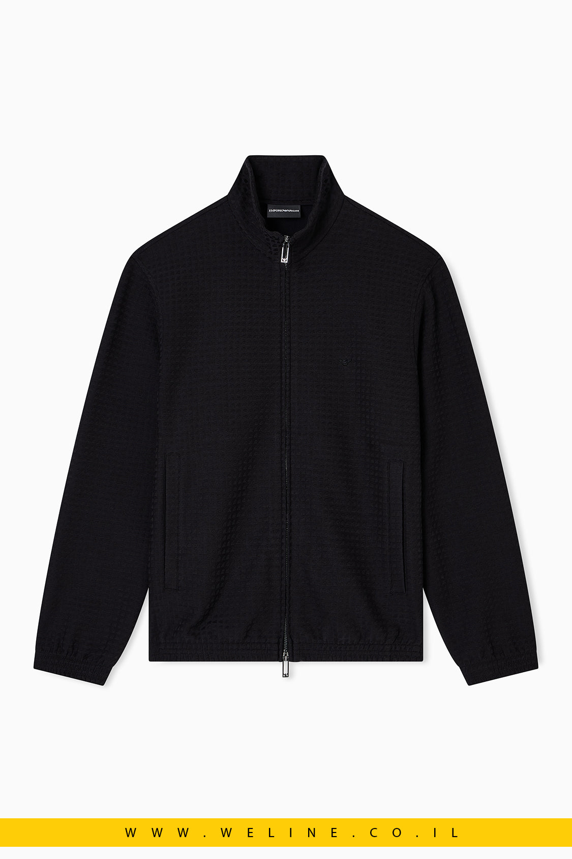 קפוצ'ון ASV עם רוכסן מלא מבד ג'אקארד תערובת ליאוסל