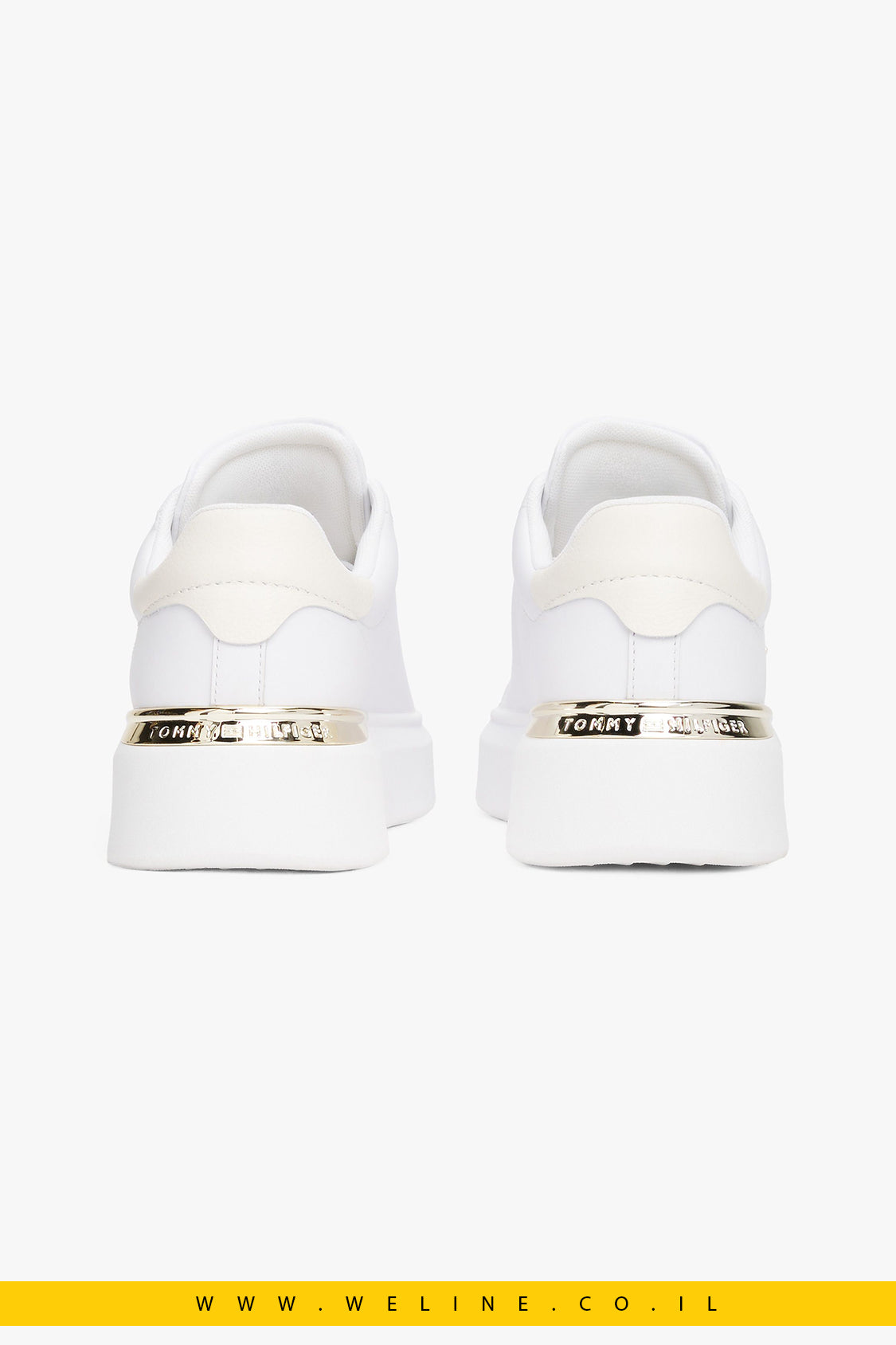 סניקרס נשים מעור עם מונוגרמת TH – Tommy Hilfiger