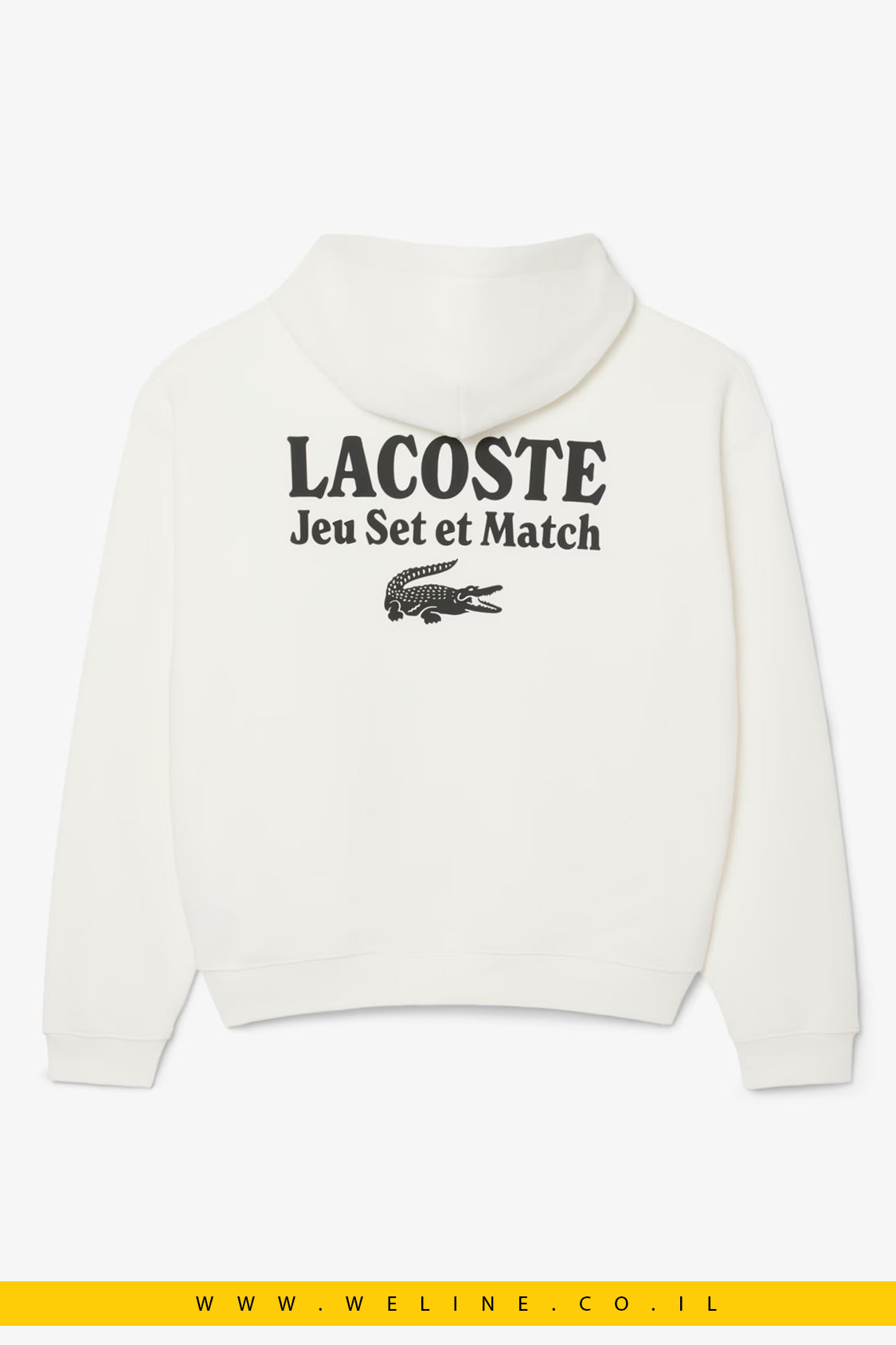 קפוצ'ון פליז מודפס לגברים Lacoste