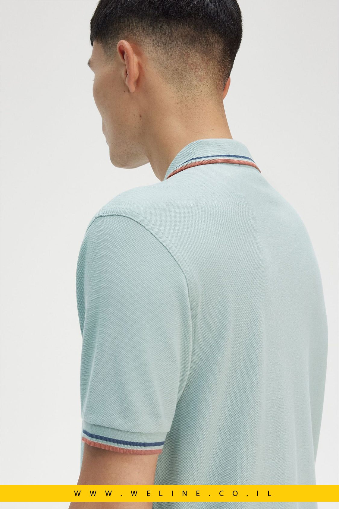 חולצת פולו גברים Fred Perry – דגם Twin Tipped הקלאסי