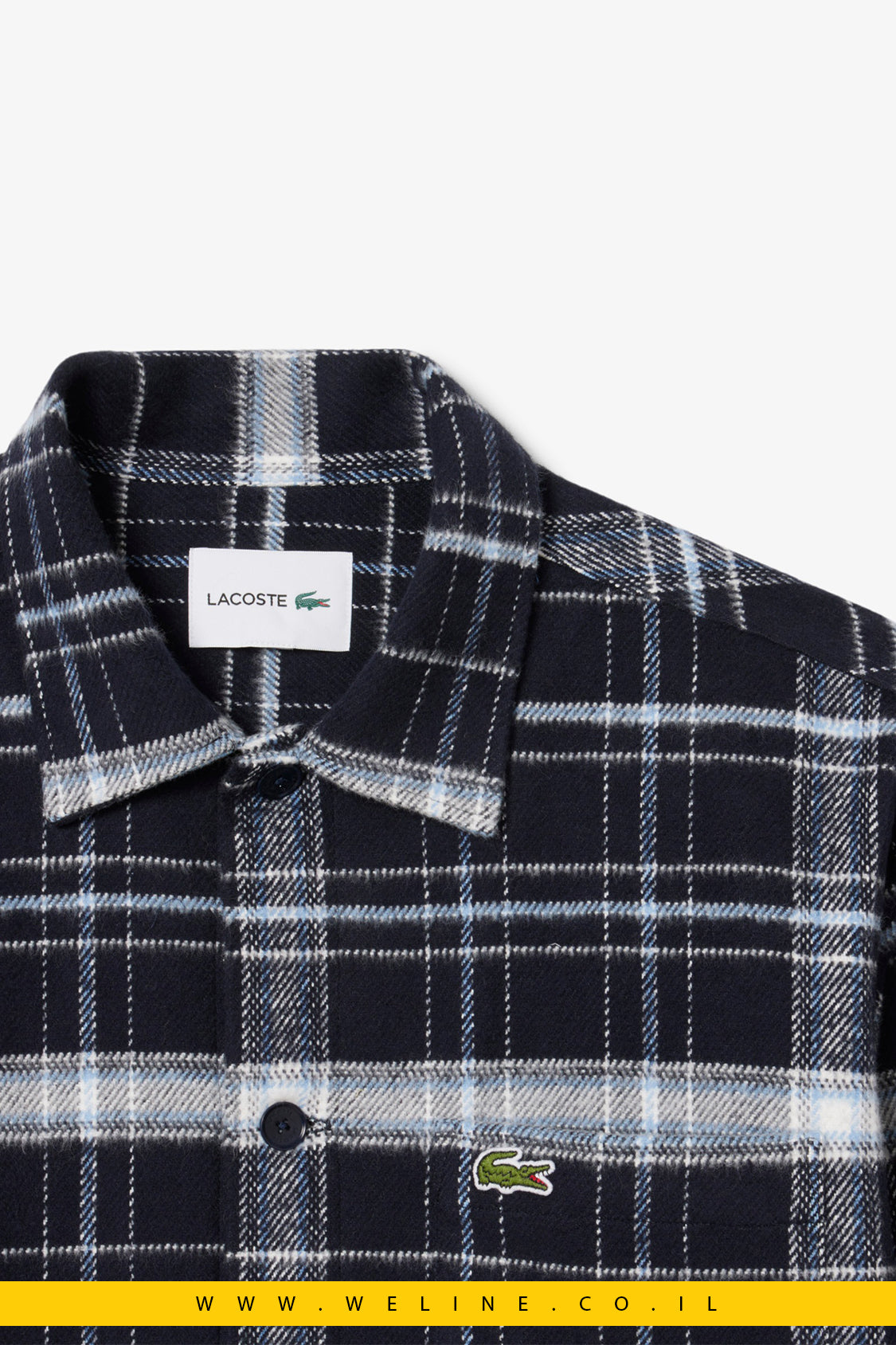 חולצת אוברשירט משובצת מכותנה מוברשת – Overshirt aus karierter Baumwolle