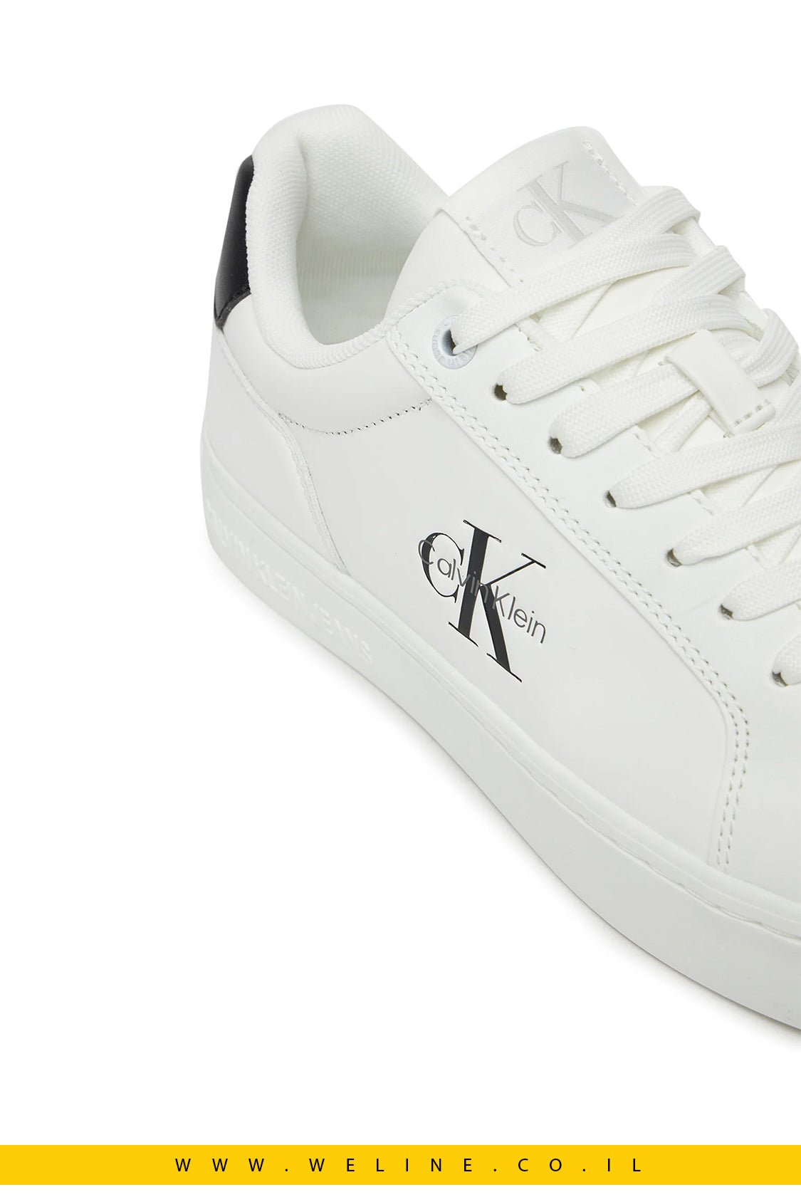 סניקרס עור נשים Calvin Klein Jeans Classic Cupsole – לבן