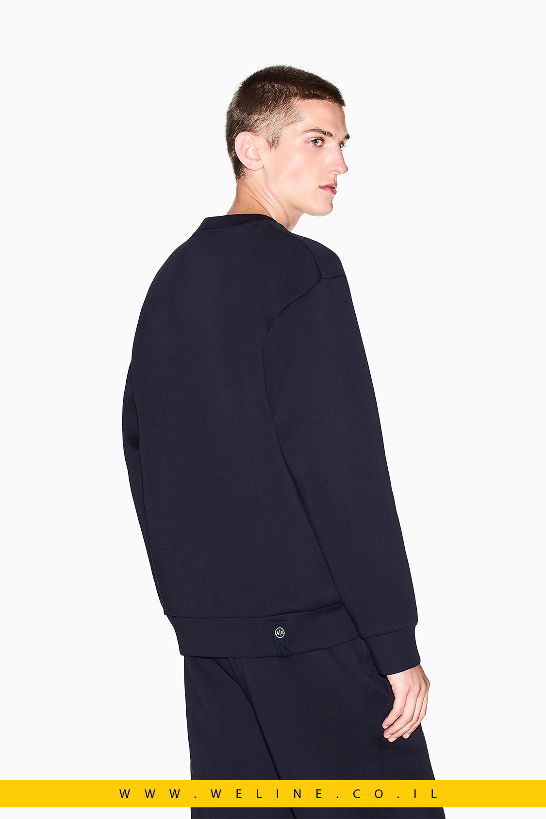 סווטשירט Crewneck Logo לגברים Armani Exchange