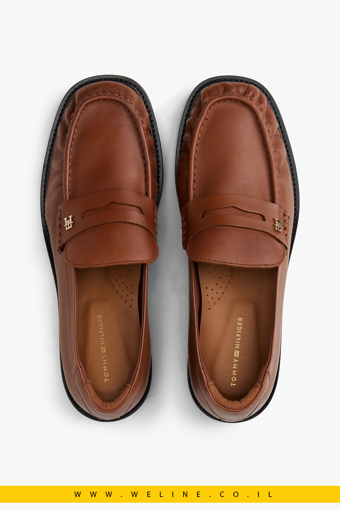לופרס מעור עם חרטום מרובע – Leather Square Toe Loafers