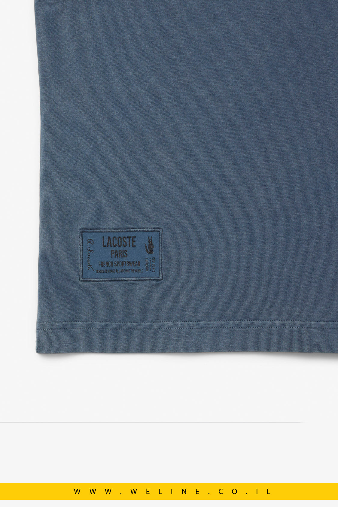 חולצת טי לגברים בגזרת רגילה עם אפקט שטיפה – Lacoste