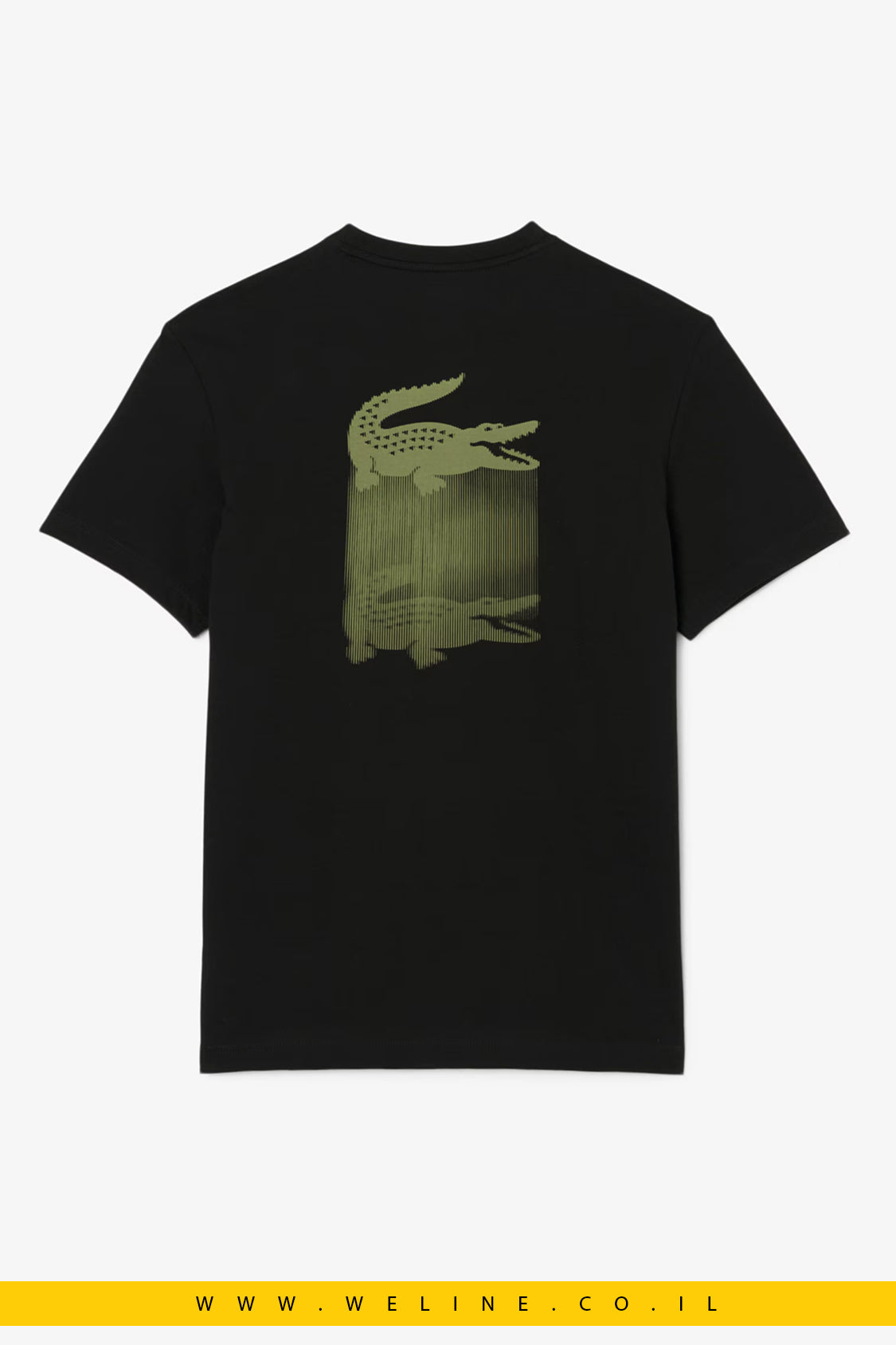 חולצת T ספורט מודפסת Ultra Dry לגברים Lacoste