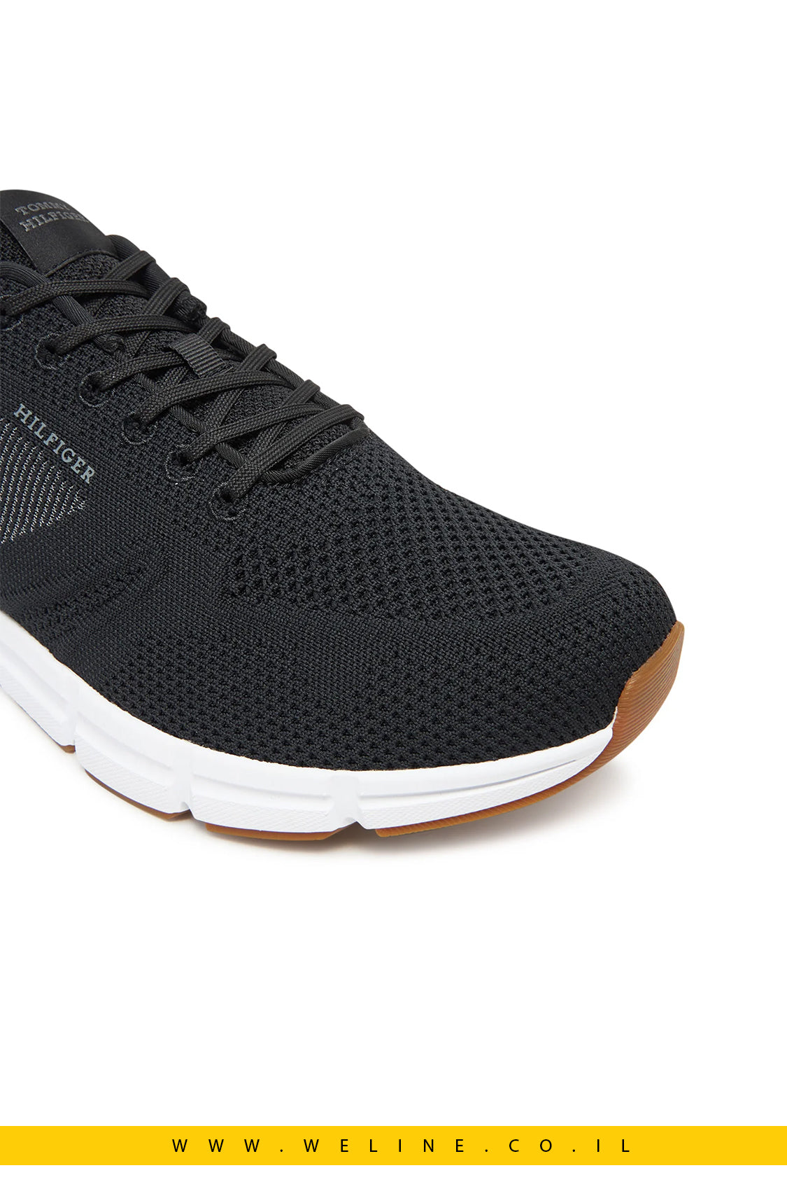 סניקרס לגברים Modern Comfort Run Knit בצבע שחור - Tommy Hilfiger