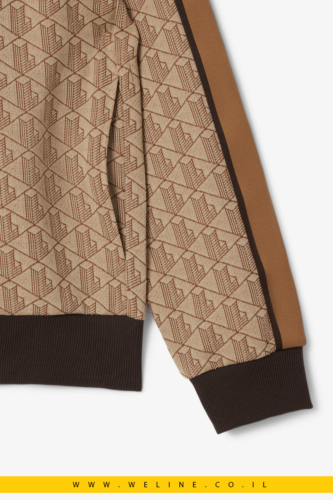 ג’קט ספורט Paris Zip-Up Jacquard לגברים Lacoste