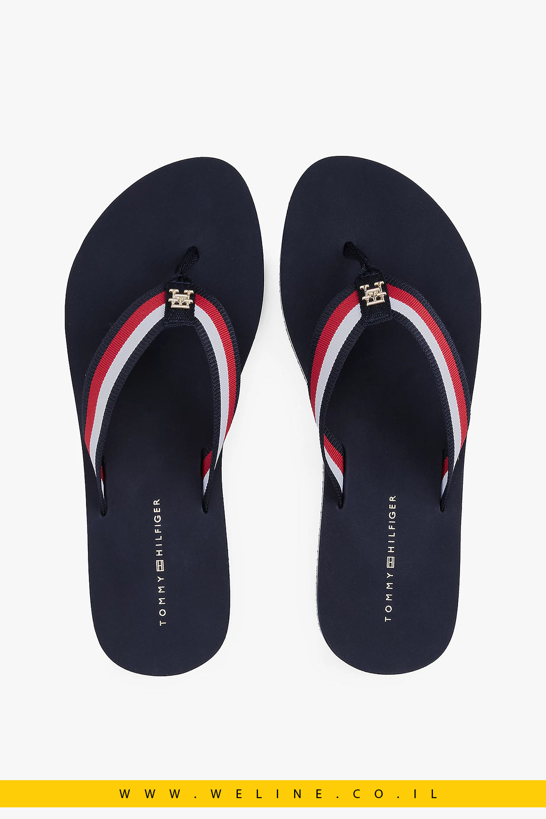 כפכפי פלטפורמה לנשים עם רצועות ממותגות – Tommy Hilfiger