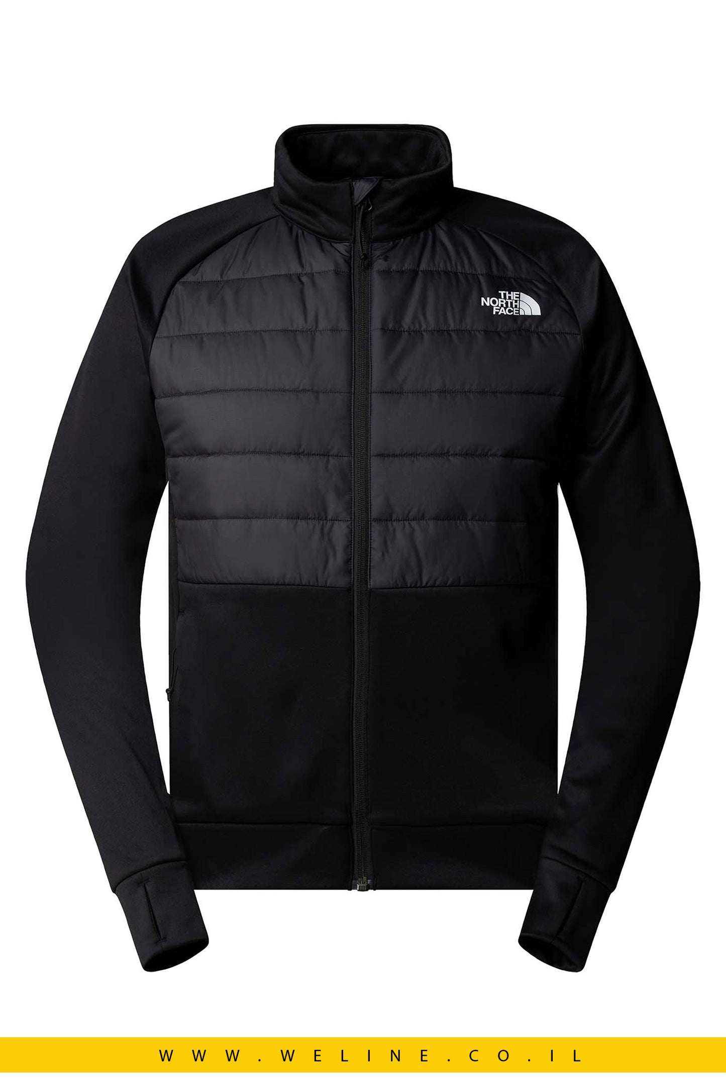 מעיל היברידי Reaxion של The North Face, בצבע שחור.